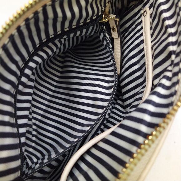 Kate Spade New York Beige Pebbled Leather Zipper Closure Crossbody Bag - Picture 14 of 16